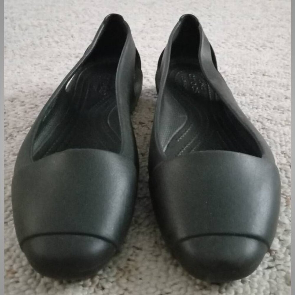Crocs Sienna sandals flats size 9 women's black - Picture 4 of 8